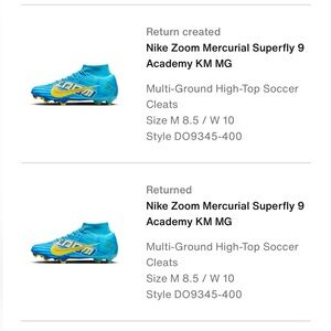 Nike Zoom Mercurial Superfly 9
Academy KM MG
Multi-Ground High-Top Soccer Cleats